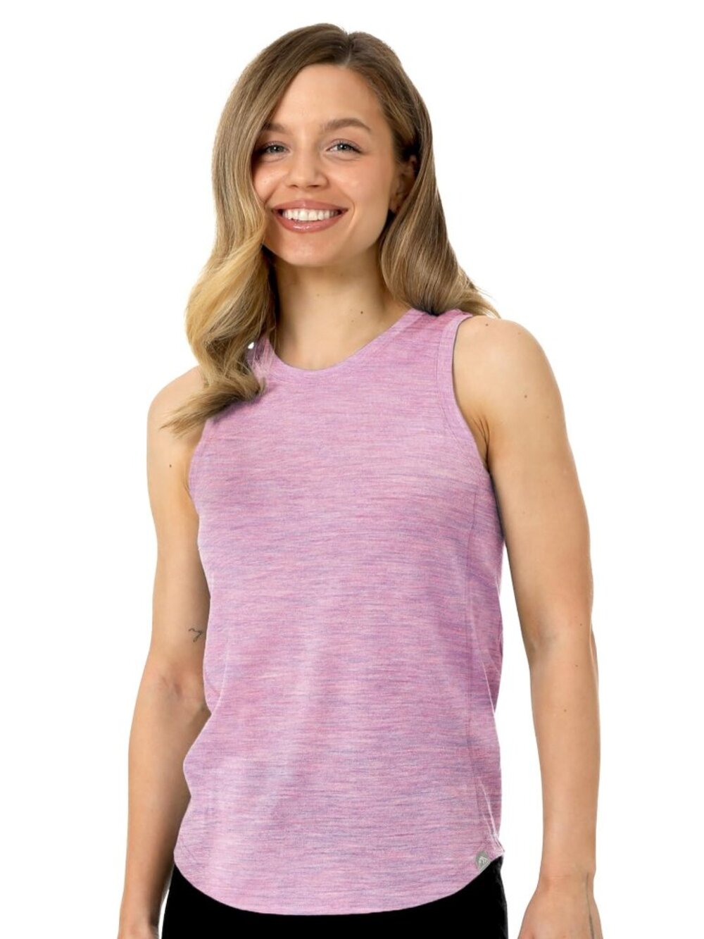 Merino.tech Merino Wool Tank Top Women - Lilac Highneck